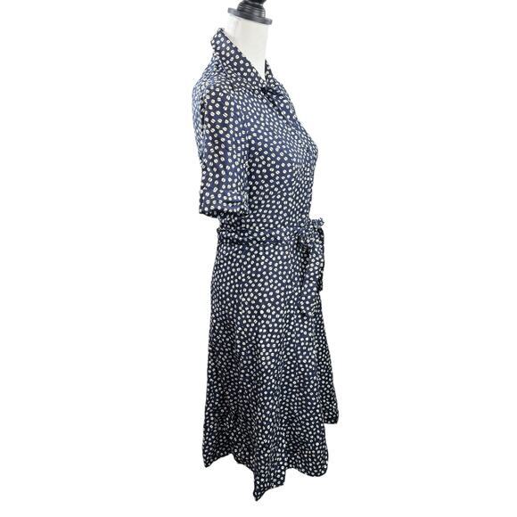 McMullen Vintage 70s Collared Fit Flare Swing Midi Dress Coffee Bean Size Small - Picture 5 of 7